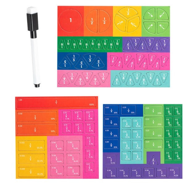 Jeu D'Apprentissage De Fraction Magnétique