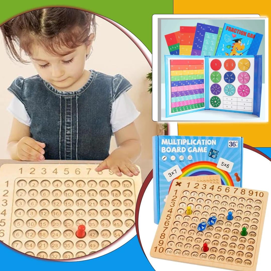 Jeu D'Apprentissage De Fraction Magnétique